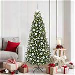 vidaXL Kerstbal Set met 300 LED 120 pcs Zilver Kunststof