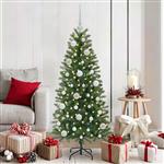 vidaXL Kerstbal Set met 150 LED 61 pcs Wit Kunststof