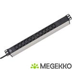 Alu-Line 19  Rack Mount Power Strip | IEC-320-C14 to 12x IEC-320-C13