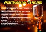DE ORKESTBANDEN DIE U ZOEKT AAN 3€/STUK