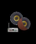 Wifi-Audiosysteem Aquasound (Airplay + Dlna) 50 Watt, Incl Samba Speakers 205 mm, 230V/12V, Lan /Wla