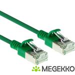 ACT Groene 5 meter LSZH U/FTP CAT6A datacenter slimline patchkabel snagless met RJ45 connectoren
