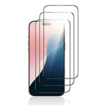 3-Pack iPhone 16e Screen Protector - Tempered Clear Glass Film