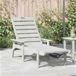vidaXL Ligstoel Wit 73.5 x 92 x 90cm HDPE