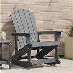 vidaXL Adirondack Schommelstoel Lichtgrijs 73.5 x 92 x 90cm HDPE