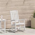 vidaXL Tuin Schommelstoel Wit 70 x 92 x 108cm HDPE