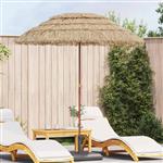 vidaXL Strandparasol Naturel 255 x 255 x 255 cm Polyester en staal