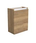 Fonteinkast Sanilux Trendline 52x40x22 cm Rechts Softclose Aluminium Natural Oak
