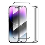 5-Pack iPhone 16 Screen Protector - Tempered Clear Glass Film