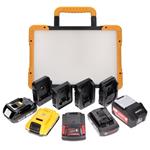 LED's Work Draadloze LED Bouwlamp 5200 - Werkt op accu's van Makita, Bosch, Dewalt, Milwaukee, Metab