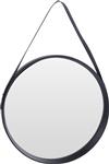 Grote spiegel rond zwart