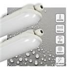 LED TL Armatuur Compleet Koelwit 4000K - 23W 3680 lumen - 150cm IP65 Waterdicht IK08 - 2 stuks