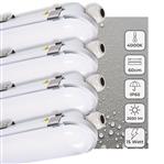 4 PACK - LED's Light Pro TL Armatuur Strip 60 cm - Energielabel B - IP65 waterdicht - 2650 lm
