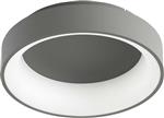 Deco Plafondlamp Ø 39cm met achtergrondverlichting - Dimbaar zonder dimmer - Donkergrijs