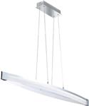 LED Hanglamp V linear - Dimbaar warm wit licht - In hoogte verstelbaar - Zilver
