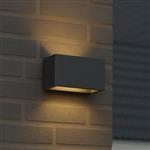 Lumo Recta Antraciet - Wandarmatuur zonder lichtbron - Excl 2xG9 - IP65