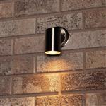 RVS LED Muurlamp Buiten - Spot met GU10 fitting - Model Monza - IP44 - Zilver