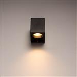 NØRD Down - LED's Light LED Wandlamp Buiten met GU10 fitting - Vierkant - IP44 - Zwart - Model Rome
