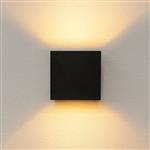 Lumo Qube Wandlamp Buitenlamp met Lichtbron - wandarmatuur - 380lm 1800K - Zwart - IP54