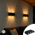 LED Wandlamp Buiten 450 Lumen - 5W - 2000K/2700K/4000K - Up Down - IP65 - Zwart