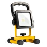 LED Bouwlamp op accu 700 - Oplaadbaar (USB-C) en kantelbaar - Zwart geel