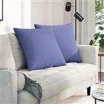 vidaXL Sofa Kussens 2 stuks Blauw 60 x 60 cm Stof