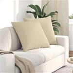 vidaXL Sofa Kussens 2 stuks Crème 60 x 60 cm Stof