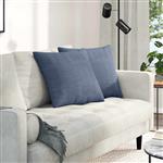vidaXL Sofa Kussens 2 stuks Blauw 50 x 50 cm Cordstof