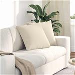 vidaXL Sofa Kussens 2 stuks Beige 50 x 50 cm Stof