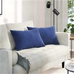 vidaXL Sofa Kussens 2 stuks Politieblauw 60 x 40 cm Cordstof