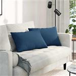 vidaXL Sofa Kussens 2 pcs Blauw 60 x 40 cm Stof