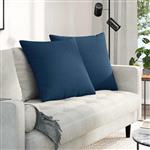 vidaXL Sofa Kussens 2 stuks Blauw 80 x 80 cm Stof