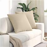 vidaXL Sofa Kussens 2 stuks Crème 60 x 60 cm Stof