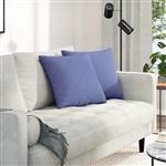 vidaXL Sofa Kussens 2 stuks Blauw 45 x 45 cm Stof