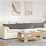 vidaXL Sofa Kussens 2 stuks Lichtgrijs 200 x 40 cm Cordstof