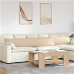 vidaXL Sofa Kussens 2 stuks Crème 200 x 40 cm Stof