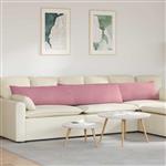 vidaXL Sofa Kussens 2 stuks Roze 200 x 40 cm Cordstof