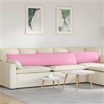 vidaXL Sofa Kussens 2 stuks Roze 200 x 40 cm Stof