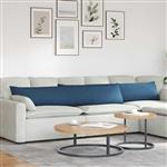 vidaXL Sofa Kussens 2 stuks Blauw 200 x 40 cm Stof