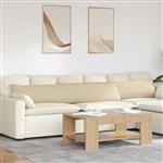 vidaXL Sofa Kussens 2 stuks Crème 200 x 40 cm Stof