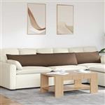 vidaXL Sofa Kussens 2 stuks Bruin 200 x 40 cm Stof