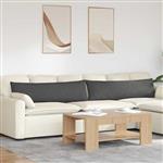 vidaXL Sofa Kussens 2 stuks Donkergrijs 145 x 40 cm Cordstof