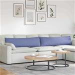 vidaXL Sofa Kussens 2 stuks Blauw 145 x 40 cm Stof