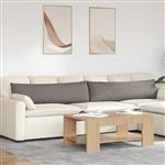 vidaXL Sofa Kussens 2 stuks Taupe 145 x 40 cm Stof
