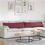 vidaXL Sofa Kussens 2 stuks Wijnrood 145 x 40 cm Stof