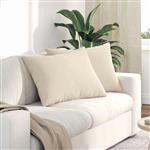 vidaXL Sofa Kussens 2 stuks Beige 70 x 50 cm Stof
