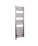 Electrische Wifi Radiator Sanicare HPW Carini 172x60 cm Inox-look Met Thermostaat Zilver Linksonder