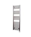 Electrische Wifi Radiator Sanicare HPW Carini 172x45 cm Inox-look Met Thermostaat Zilver Rechtsonder