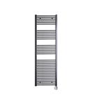 Electrische Wifi Radiator Sanicare HPW Carini 172x45 cm Gunmetal Met Thermostaat Zilver Rechtsonder