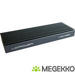 LC-Power LC-M2-C-NVME-3 behuizing voor opslagstations SDD-behuizing Zwart M.2